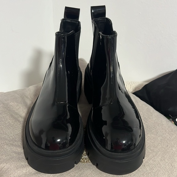 H&M Faux Patent Leather Boots - Picture 2 of 5